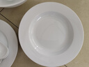 景德鎮(zhèn)（jdz）陶瓷餐具整套家用中式純色無(wú)鉛碗盤餐具喬遷禮物實(shí)用高檔送人流霜 曬單實(shí)拍圖