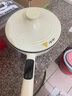 美的（Midea）電炒鍋 電蒸鍋 電煮鍋 家用多功能電火鍋 煎炒蒸煮炒菜鍋 4L多用途鍋一體宿舍鍋 HCG2816 配蒸籠 曬單實拍圖