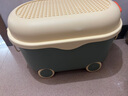 【星優(yōu)同廠】兒童玩具收納箱家用整理箱塑料大容量零食儲物箱 智慧綠 【大號】 曬單實拍圖