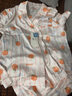 紅豆（Hodo）冰絲睡衣女夏季短袖抗靜電可外穿涼感男情侶仿絲送女友禮物家居服 女士米白（心想事橙） M (160) 女士 曬單實(shí)拍圖