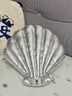 野獸派家居（tbh）貝殼造型涼感抱枕客廳沙發(fā)靠墊異形靠枕裝飾禮物 貝殼造型涼感抱枕 金屬銀 曬單實(shí)拍圖
