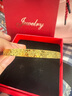 御龍鏡碎碎冰櫻花黃金手鐲女 999足金爆閃時(shí)尚紫荊花金手環(huán)送女友禮物 60圈號(hào) 金約8.8g 克重多退少補(bǔ) 曬單實(shí)拍圖