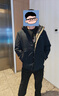 羅蒙（ROMON）可拆卸內膽活面連帽羽絨服男冬季中老年保暖加厚防寒外套爸爸裝 蝦青 XL (180) （建議135-150斤） 曬單實(shí)拍圖