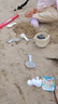 渠藝兒童沙灘玩具挖沙戲水戶外趕海邊夏天玩沙桶鏟沙灘車寶寶生日禮物 曬單實拍圖