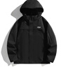 JEEP SPIRIT吉普沖鋒衣夾克男士春秋外套防風(fēng)戶外登山百搭上衣 黑色 2XL 曬單實拍圖