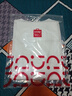 名創(chuàng)優(yōu)品（MINISO）純棉t恤男夏季2025新款衣服青少年親膚透氣時(shí)尚寬松大碼冰感短袖 白色(m彩色風(fēng)車胸標(biāo)) M 170 (30天質(zhì)量問題全額退) 曬單實(shí)拍圖
