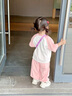 G.duck童裝女童套裝夏季24新款防蚊褲兒童套裝女孩卡通短袖衣服幼兒服裝 粉色 100尺碼2~3歲【 90-100cm】 曬單實(shí)拍圖
