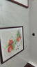 良木紫氣東來(lái)餐廳裝飾畫(huà)葡萄飯廳餐桌背景墻掛畫(huà)新中式玄關(guān)斗方壁畫(huà) E-金玉滿(mǎn)堂-雅致紅木框 60*60CM 曬單實(shí)拍圖