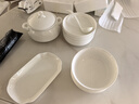 瓷俠客純白骨瓷大湯鍋家用雙耳品鍋大容量湯盆帶蓋陶瓷湯碗 3升宮廷煲湯鍋 曬單實(shí)拍圖