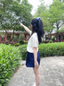 納維凱爾（Navigare）女童裙褲夏季兒童短褲半身裙簡約舒適百搭海島小調(diào)深藍(lán)120 曬單實(shí)拍圖