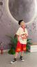 G.DUCKKIDS漢服男童夏裝套裝中國風(fēng)兒童哪吒t恤卡通寶寶衣服夏季六一表演服 新中式紅色 90 尺碼1歲-1歲半【80-90cm】 曬單實(shí)拍圖