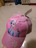 迪士尼兒童帽子女孩夏季網(wǎng)眼棒球帽防曬冰雪鴨舌帽DSP60008粉色52cm 曬單實(shí)拍圖
