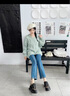 James Kevin品牌厚底增高潮牌豹紋老爹鞋女2025春季新款百搭休閑軟底休閑鞋女 豹紋黑色  20 定做訂金，單拍不發(fā)貨 曬單實拍圖