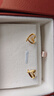 周生生七夕禮物黃金耳釘一對足金心形耳環(huán)送禮 68738E定價(jià) 曬單實(shí)拍圖