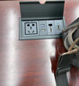 臺面桌面多媒體插座嵌入式隱藏多功能USB 電源會(huì )議辦公桌面信息盒 銀色-三插*2+USB快充18瓦 曬單實(shí)拍圖