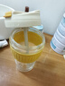 樂扣樂扣（LOCK&LOCK）咖啡杯耐熱玻璃水杯子男女學(xué)生便攜式雙飲吸管杯隨手杯500ML黃色 曬單實(shí)拍圖