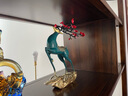 銅之祥《一鹿青云》梅花鹿銅擺件銅鹿家居酒柜裝飾品客廳玄關(guān)新中式 藍(lán)色 中號(hào) 長(zhǎng)25cm 寬11cm 高30cm 曬單實(shí)拍圖