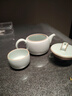 青澹汝窯茶壺陶瓷家用高檔茶具禮品景德鎮汝瓷冰裂釉手工可養參禪壺 參禪壺 開(kāi)片可養 274ml 天青色 曬單實(shí)拍圖