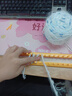 云麥 手工diy溫暖煙波藍(lán)手混線圍巾毛線編織棒針元寶女友長(zhǎng)毛圍巾 海煙波藍(lán)【2團(tuán)+神器+教程】 曬單實(shí)拍圖