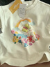 巴拉巴拉女童衛(wèi)衣甜美可愛上衣卡通印花秋裝 米白10302 120cm 曬單實拍圖