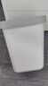得力（deli）得心壓圈方形垃圾桶 家用清潔桶紙簍 辦公用品辦公居家垃圾桶 無蓋 淺灰 10L 中號帶壓圈 曬單實拍圖