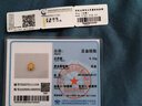 中國黃金（CHINA GOLD）蓮花黃金吊墜足金珍珠蓮花項鏈年輕款送媽媽 【輕版蓮花】約0.23g+s925鏈+禮盒 曬單實(shí)拍圖