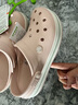 卡駱馳crocs洞洞鞋拖鞋男女同款卡駱班學生鞋輕便耐磨休閑鞋|11016 石英粉-6UR 40 (250mm) 曬單實拍圖