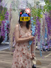 三彩獨(dú)醒2025春季新款碎花印花吊帶連衣裙法式開叉荷葉邊長裙F 奶油橙花卉 XL 170/92A 曬單實(shí)拍圖