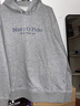 Marc O'Polo/MOP 春秋季連帽衛(wèi)衣男休閑時(shí)尚膠印大logo長(zhǎng)袖套頭上衣 淺花灰936 L 曬單實(shí)拍圖
