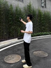 莫代爾高級(jí)冰絲休閑褲男士夏季薄款寬松直筒闊腿夏天褲子垂墜感西裝西褲 818黑色 2XL 145-155斤 曬單實(shí)拍圖