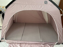 LIVE IN DB室內帳篷家用大人單雙人大容量折疊透氣防風(fēng)防蚊保暖兒童床上帳篷 【棕灰色2米*1.2米】+防潮墊 曬單實(shí)拍圖