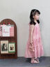 G.DUCKKIDS小黃鴨女童夏季裙子2025新款小女孩吊帶裙夏天公主裙兒童雪紡夏裝 櫻花粉連衣裙 140 (建議125-135cm 7-8周歲） 曬單實(shí)拍圖