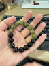 京鑒老綠檀木黑曜石手串水晶瑪瑙手鏈本命年綠色飾品珍品級(jí)送禮物男士 稀缺百年老綠檀-【限量發(fā)售】/ 曬單實(shí)拍圖