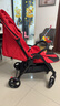 MASTER寬體嬰兒車(chē)推車(chē)0-10歲可坐可躺輕便一鍵折疊大童胖寶兒童遛娃神器 紅色+蚊帳+杯架 曬單實(shí)拍圖