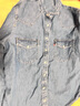 Levi's李維斯女士美式經(jīng)典翻領(lǐng)時(shí)尚寬松簡(jiǎn)約舒適藍(lán)色上衣牛仔襯衫 曬單實(shí)拍圖