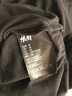 H&M男裝女裝T恤夏季柔軟圓領(lǐng)中長(cháng)款oversize休閑短袖上衣0598755 黑色 M 175/100 曬單實(shí)拍圖