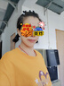 MXQP韓系純棉短袖T恤女2025夏季新款寬松顯瘦中長(cháng)款百搭半袖上衣ins潮 姜黃【雙愛(ài)心Nos】 L 【110-130斤】 曬單實(shí)拍圖