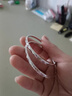 胖東來(lái)品質(zhì)999純銀耳圈2025年耳環(huán)潮流大環(huán)耳釘網(wǎng)紅大圓圈感十足 999足銀50mm 耳環(huán) 曬單實(shí)拍圖