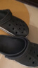 貝雅字母款 CORCS CROCS 夏季休閑戶外洞洞鞋防滑透氣涼鞋沙灘鞋 黑色 41-42 =M8W10 曬單實(shí)拍圖