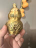 知美人 避火龍瓶廚房西北角配黃水晶碎石擺件陶瓷罐葫蘆避火龍瓶擺件 浮雕避火龍瓶-大號（送流蘇）套裝 曬單實(shí)拍圖
