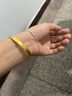 CEENIU老鳳凰金店款不褪色手工定制S925鍍銀鍍14k包金超細基礎素手鏈纖 s925純銀超細一字手鏈 曬單實拍圖