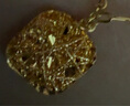 周六福爆閃方糖5G工藝黃金項(xiàng)鏈拉絲吊墜生日禮物計(jì)價(jià)A0613172 約4.12g 曬單實(shí)拍圖