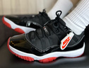 Jordan男籃球鞋 喬丹經(jīng)典復(fù)刻AJ11 JORDAN 11 運(yùn)動鞋F(xiàn)V5104-006黑紅 41 曬單實(shí)拍圖