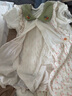 優(yōu)奇嬰兒衣服夏季連體衣薄款a類女寶寶短袖公主碎花可愛(ài)爬服夏天衣服 曬單實(shí)拍圖