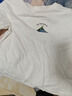 左西男童T恤長(cháng)袖純棉2026新款兒童三防春裝男孩大童打底衫 白色 130 曬單實(shí)拍圖