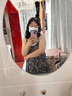 瑞貝卡（Rebecca）假發(fā)女全真人發(fā)偏分劉海中長(cháng)微卷鎖骨發(fā)優(yōu)雅時(shí)尚整頂頭套 氣質(zhì)款 棕黑色 中發(fā) 34cm 機制工藝 曬單實(shí)拍圖