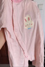 舒貝怡嬰兒衣服夏季新生兒連體衣短袖寶寶哈衣男女童爬服 小兔淺粉66CM 曬單實拍圖