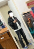 籬人歸pansk牛仔褲男高街517大理石黑灰色微喇美式高街水洗cleanfit長褲 517黑灰色牛仔褲 XL 曬單實拍圖