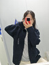 優(yōu)衣庫男裝女裝羅紋襯衫式針織開衫毛衣毛衫外套通勤25新款478550 69 藏青色 L /175/100A 曬單實(shí)拍圖