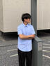 利郎青年商務(wù)男裝【輕薄涼感】襯衫男輕薄透氣易打理商務(wù)通勤短袖襯衣 天藍(lán) 41 曬單實(shí)拍圖